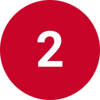 Ving-Tsun-Prinzip Zentrallinienkontrolle – roter Kreis mit Zahl 2